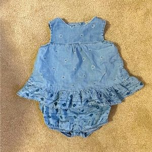 OshKosh B’gosh Vintage Style Tulip-Back 2-Piece Set | 18-24 Months | Denim Style